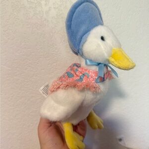 Gund Beatrix Potter Peter Rabbit Jemima Puddle-Duck Toy Goose Plush